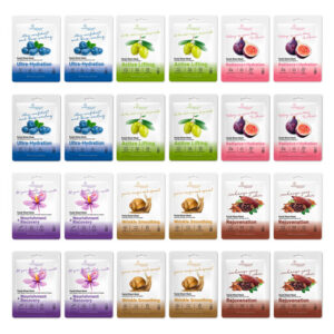 Máscaras Faciais Em Folha Viabeauty Colágeno Com Ácido Hialu