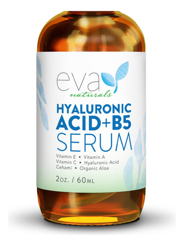 Sérum Eva Naturals Ácido Hialurônico + B5 60ml Para Todos Os