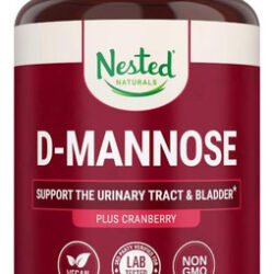 Cáspulas De D-manose 500mg Da Nested Naturals Com Extrato De