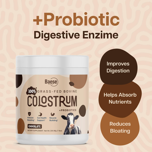 Baese Nutrition Chocolate Orgânico 4000mg Colostro Bovino Em - Imagem 15