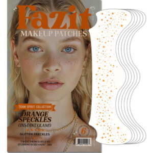 Adesivos De Maquiagem Fazit Orange Speckles À Prova D&quotágua