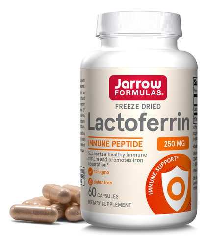 Suplemento Jarrow Formulas Lactoferrina 250 Mg 60 Cápsulas