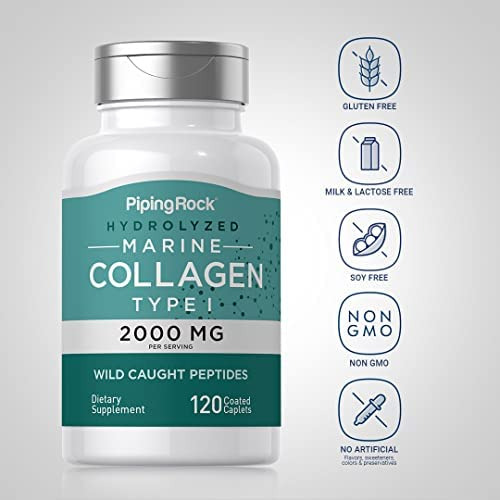 Colágeno Marinho Piping Rock 2000mg | 120 Cápsulas | Com Ác - Imagem 10