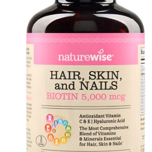 Vitaminas Naturewise Para Cabelo Pele E Unhas Com Biotina M