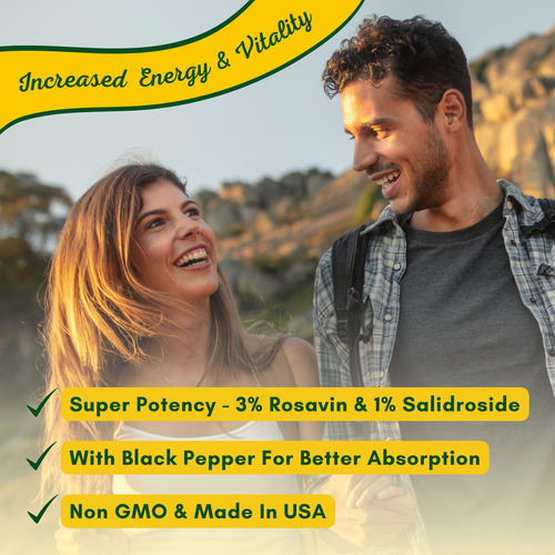 Suplemento Nutrionn Rhodiola Rosea 500mg 180 Cápsulas Vegana - Imagem 2