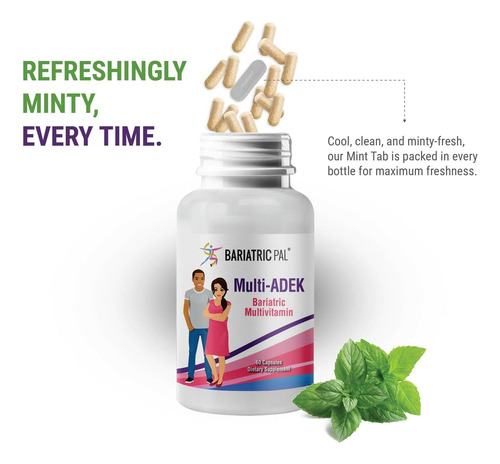 Cápsulas Multivitamínicas Bariátricas Multi-adek Do De 60) - Imagem 4