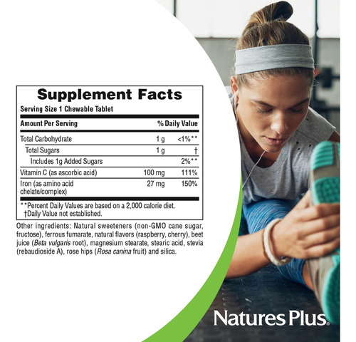 Ferro Mastigável Naturesplus Naturesplus - 27 Mg, 90 - Imagem 4