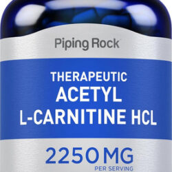 Piping Rock Acetil L-carnitina 2250 Mg 120 Cápsulas ...