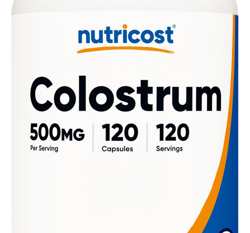 Nutricost Colostro Nutricost 500mg 120 Cápsulas Sem Glúten