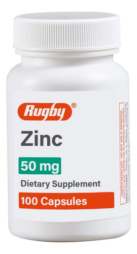 Rugby Laboratories Cápsulas De Rugby Zinco 50 Mg, 100 Unidad - Imagem 2
