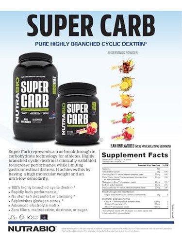Nutrabio Super Carb - Suplemento De Carboidrato Complexo Em - Imagem 10