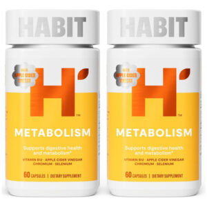 Pacote De 2 Suplementos Ao Metabolismo Do Hábito (120 Cápsul
