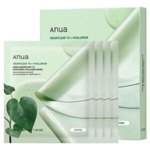 Máscara Facial Anua Heartleaf 70 Colágeno Calmante 38ml (4 U