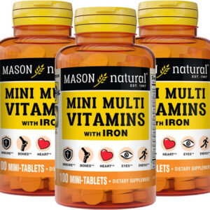 Mason Natural Daily Mini Multi Vitamins Com Ferro, Vitaminas