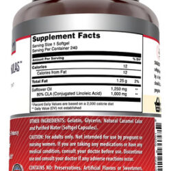 Suplemento Cla Amazing Nutrition 1250 Mg | 240 Cápsulas