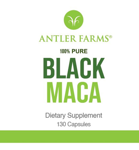 Antler Farms Maca Preta Pura 1500mg, 130 Cápsulas - Imagem 2