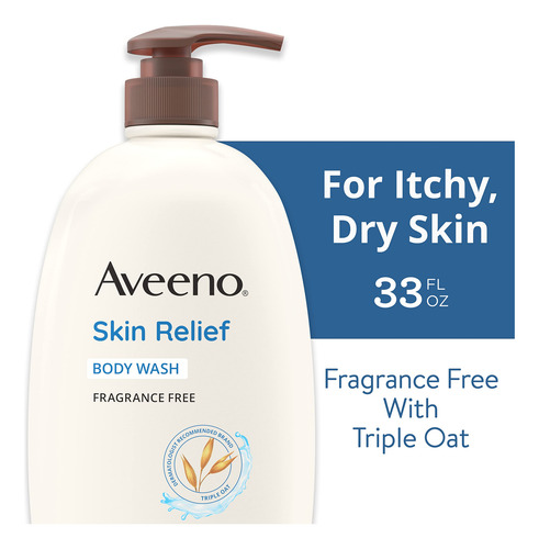 Sabonete Líquido Aveeno Skin Relief Triple Oat 975 Ml Para P - Imagem 2