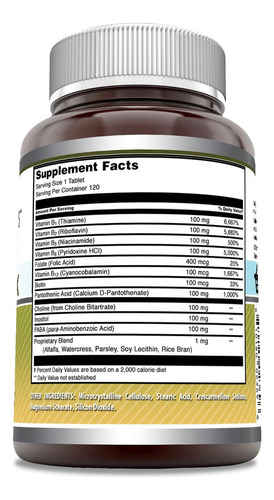 Complexo De Vitamina B Amazing Nutrition Com 11 Nutrientes - Imagem 2