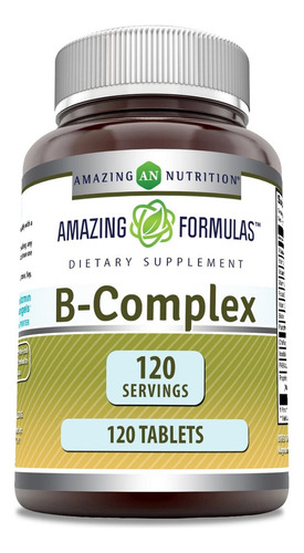 Complexo De Vitamina B Amazing Nutrition Com 11 Nutrientes