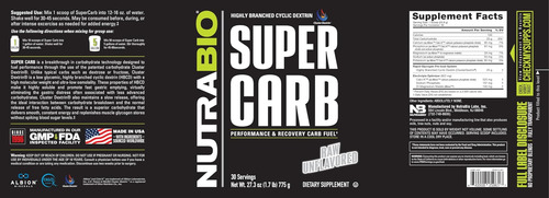 Nutrabio Super Carb - Suplemento De Carboidrato Complexo Em - Imagem 5