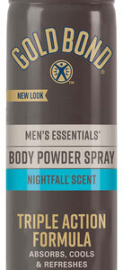 Spray De Pó Corporal Gold Bond Masculino Essentials Nightfal