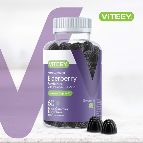 Gomas De Sabugueiro Viteey Sambucus Com Vitamina C E Zinco 6 - Imagem 2