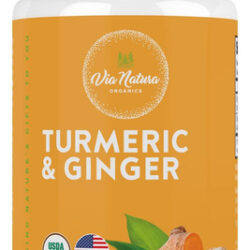Via Cápsulas De Açafrão Organics E Gengibes De Gengma 1000mg