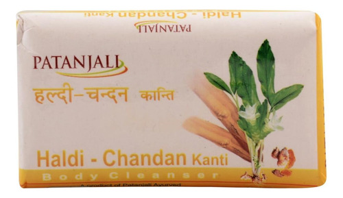 Patanjali Limpador Corporal Haldi Chandan Kanti 75 Gramas - Imagem 3