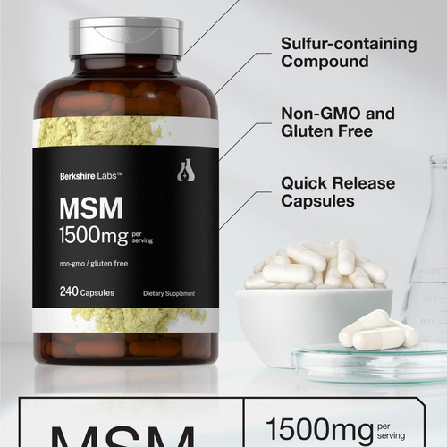Cápsulas Horbäach Msm Horbäach 1500mg | 240 Unidades - Imagem 5