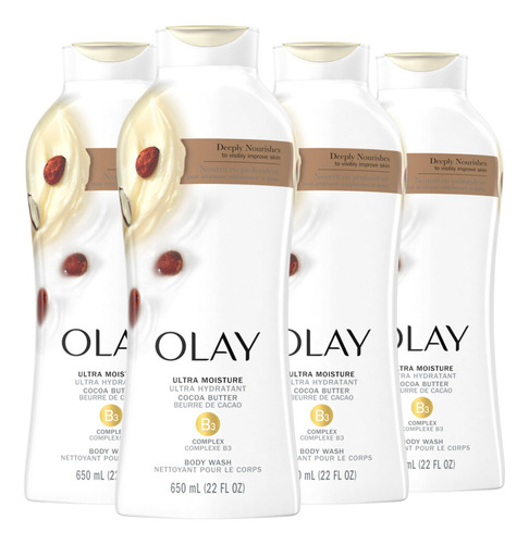 Sabonete Líquido Olay Ultra Moisture Com Manteiga De Cacau 4