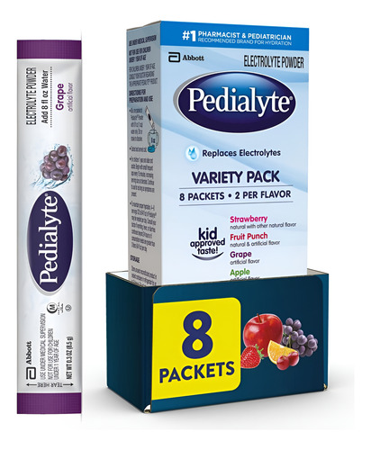 Pó Eletrólito Pedialyte Bebida Hidratante 8