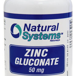 Gluconato De Zinco 50 Mg Da Natural Systems Naturasys - Supl