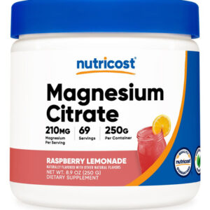 Nutricost Citrato De Magnésio Em Pó (limonada De Framboesa,