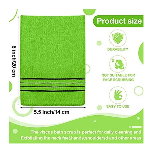 12 Peças Pano Esfoliante Esfoliante Corporal Coreano Toalha - Imagem 9