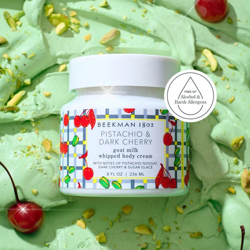 Beekman 1802 Creme Corporal Batido De Pistache E Cereja 8 Oz - Imagem 8