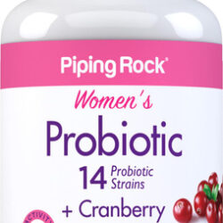 Suplemento Probiótico Piping Rock Com Cranberry Para Mulhere