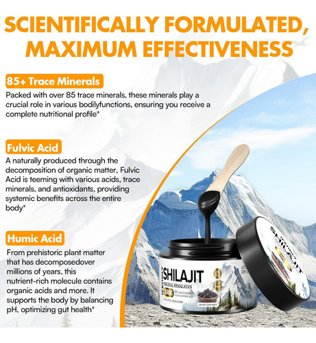 Resina Shilajit Ifendly 600mg, Orgânica E Pura - Imagem 13