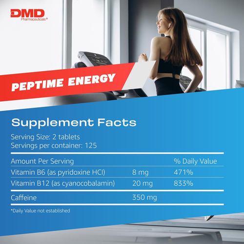 Comprimidos De Energia Peptime, Comprimidos De Cafeína De Vi - Imagem 11