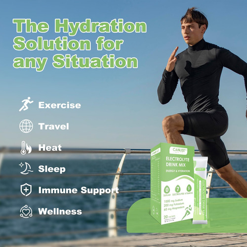 Canlist Electrolyte Powder Mistura De Bebida De Hidratação E - Imagem 7