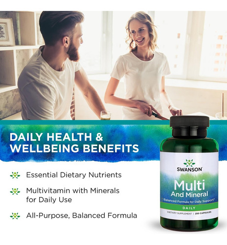 Swanson Multivitamínico Diário E Multimineral 250 Cápsulas - Imagem 5