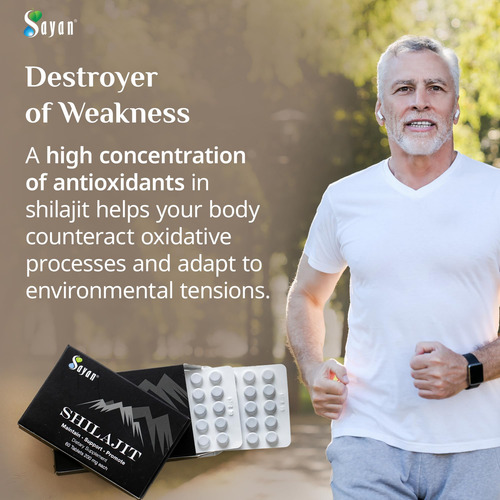 Suplemento Sayan Shilajit Comprimidos 12.000 Mg 60 Comprimid - Imagem 6