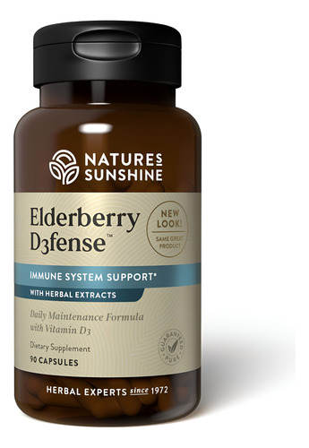 Nature"s Sunshine Elderberry D3fense Com Vitamina D E