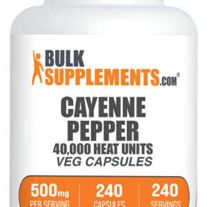 Cápsulas De Pimenta Caiena Bulksupplements 40000 Hu