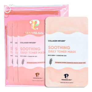 Máscaras Faciais Paradisíacas Calmantes Com Colágeno Pacote