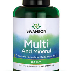 Swanson Multivitamínico Diário E Multimineral 250 Cápsulas