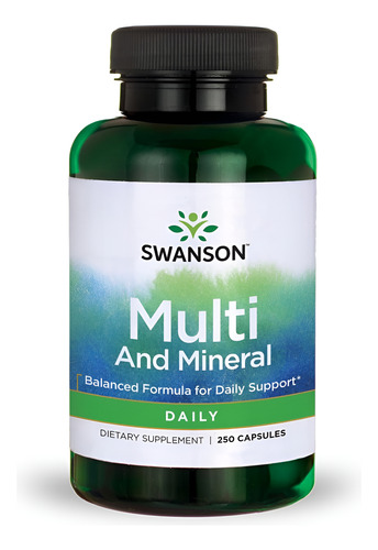 Swanson Multivitamínico Diário E Multimineral 250 Cápsulas
