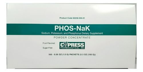 Suplemento Dietético Cypress Pharmaceutical Phos-nak