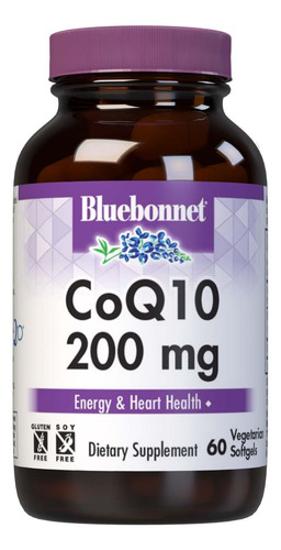 Suplemento Bluebonnet Coq-10 200 Mg Cápsulas Gelatinosas Veg