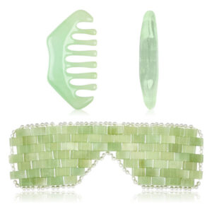 Conjunto De Máscara Facial Refrescante Para Olhos E Pente De