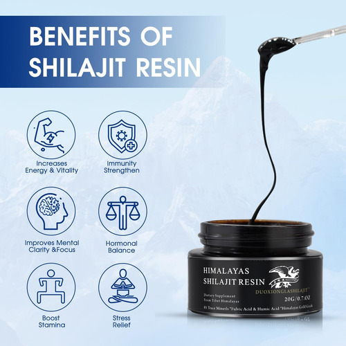 Duoxionglashilajit Resina Shilajit Pura Do Tibete Pura Do Ti - Imagem 6